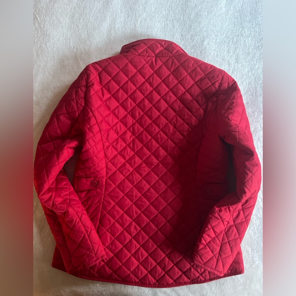 Tommy Hilfiger Women’s Red Quilted Jacket Full Zip size S - Picture 3 of 7